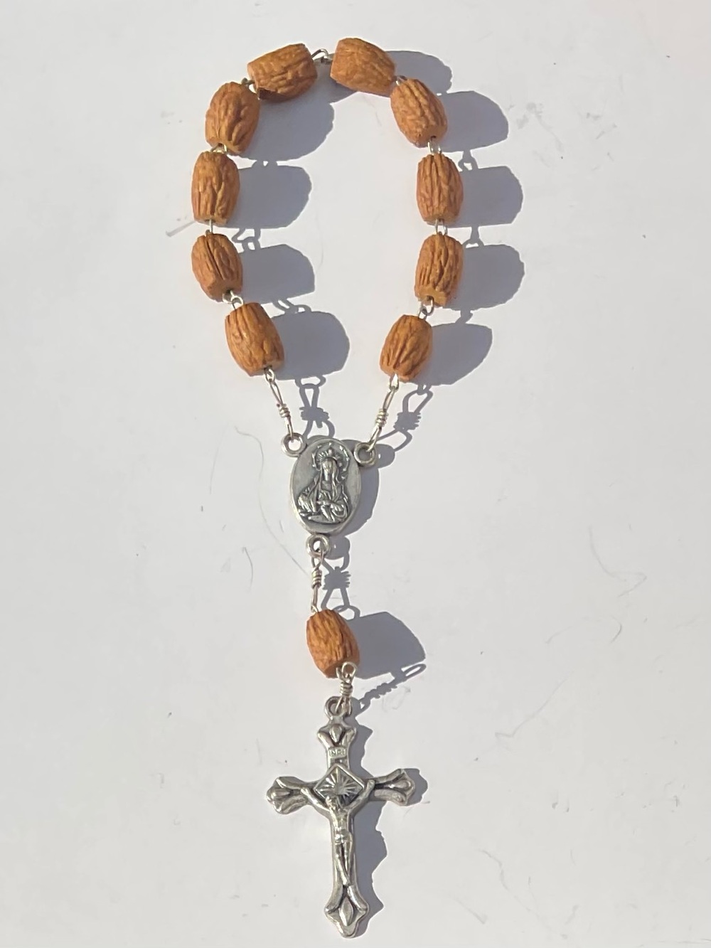 Decade Rosary Tenner Our Lady of Sorrows Immaculate Heart of Mary Soil Relic
